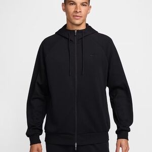 NWT men's small nike Dri-Fit Primary Fleece UV Hoodie Full-Zip/FZ Black
